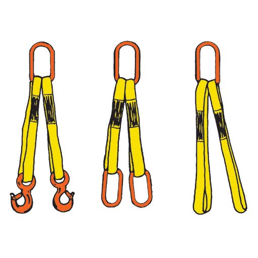 Domestic - Wire Rope Sling - Two Leg with Hooks