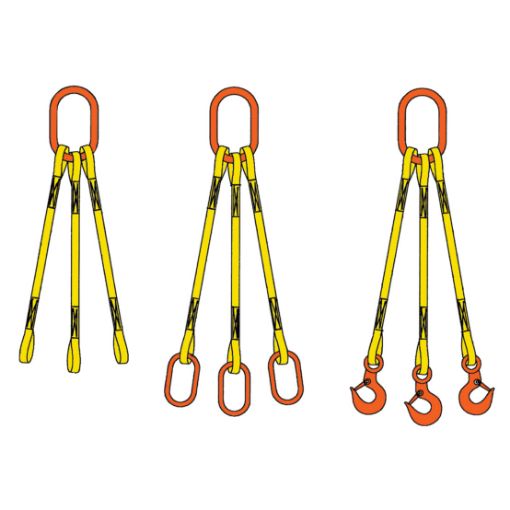 Wire Rope Sling - 2 Leg Bridle 1/2 x 10