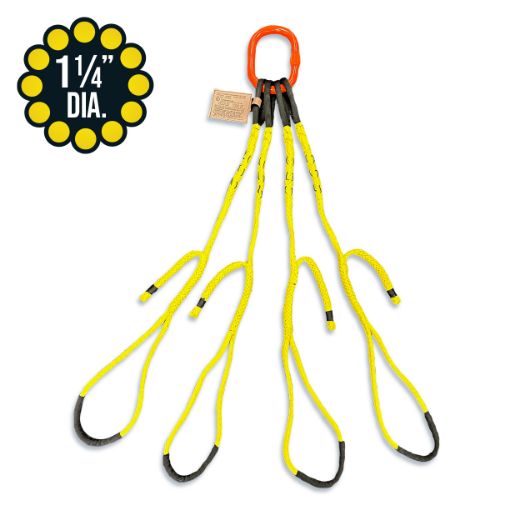 uhmpe adjustable rope sling - four leg